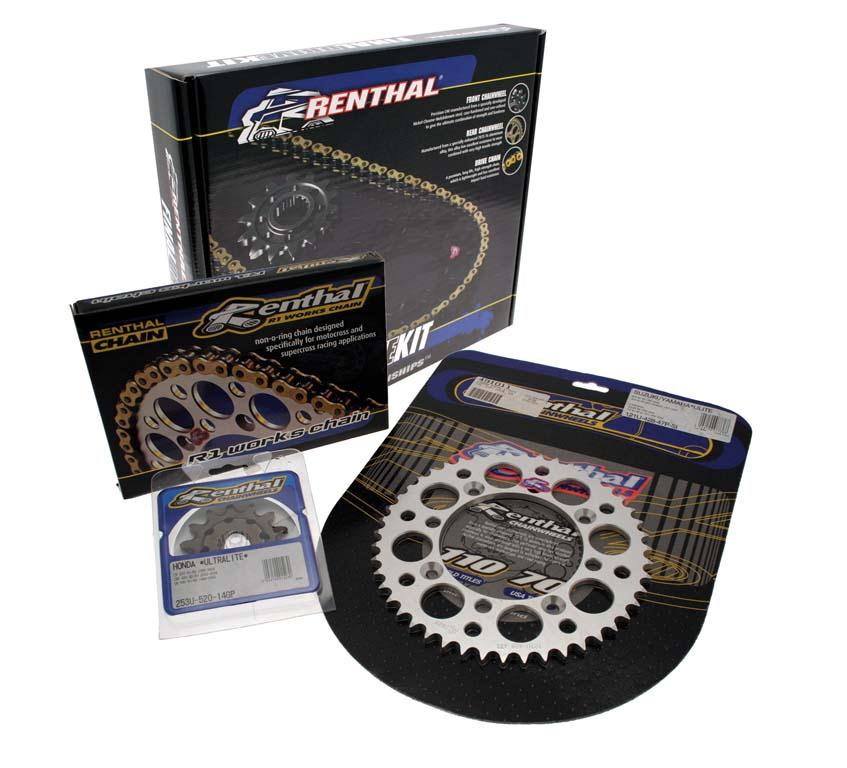 KIT TRANSMISION RENTHAL 420-R1 HONDA CR85 03/04 15Z/50Z