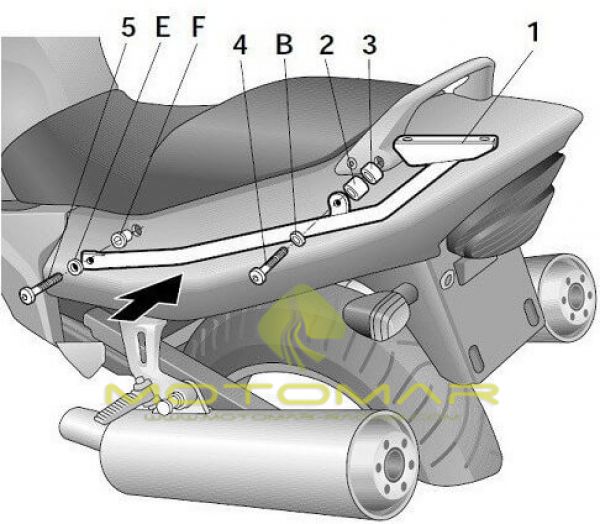 FIJACCION TOP SHAD HONDA CBR1100XX 01>