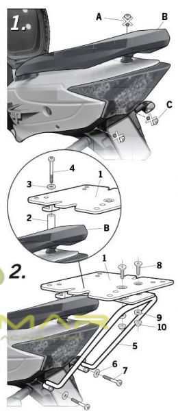 FIJACCION TOP SHAD HYOSUNG NH 50 