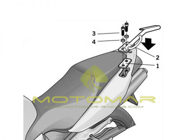 FIJACCION TOP SHAD HONDA VFR800 02