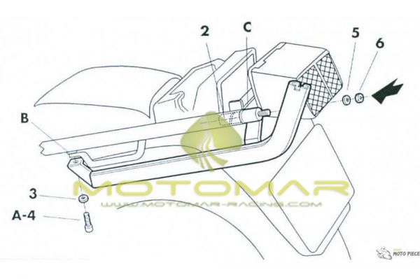 FIJACCION TOP SHAD SUZUKI GSX 750 98