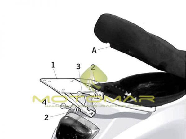 FIJACCION TOP SHAD PIAGGIO LX50/125 05-08