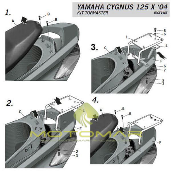 FIJACCION TOP YAMAHA CYGNUS 125 X 