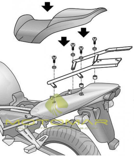 FIJACCION TOP SHAD YAMAHA FAZER 1000 01