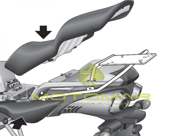 FIJACCION TOP SHAD YAM FAZER 600 04-09